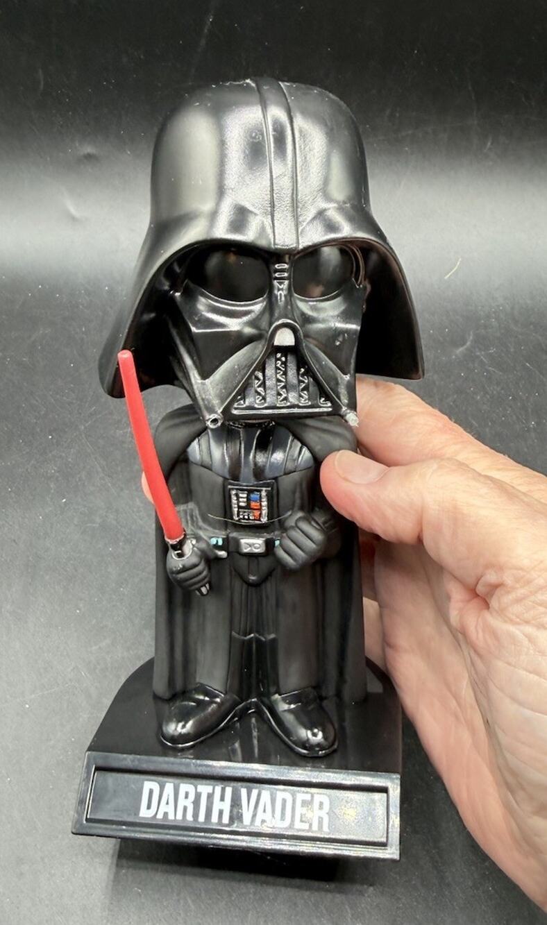 Vtg FUNKO Darth Vader Bobble Head Star Wars Lightsaber Figure 7" No Box